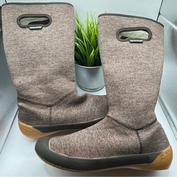 Bogs Shoes - Bogs Women’s Pull-On Summit Waterproof Washable Boots Brown Size 6